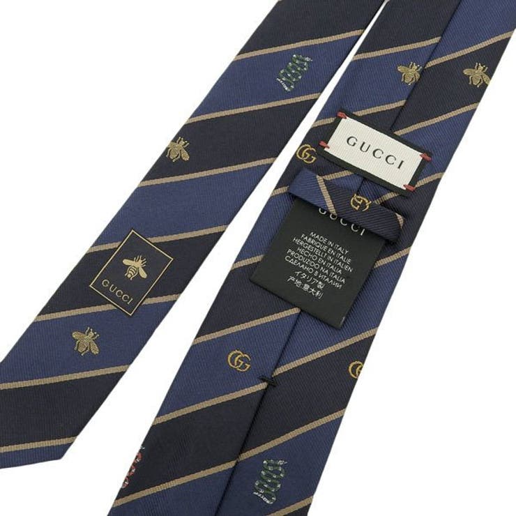 GUCCI ブラック ネクタイ スネークモチーフ 148x7cm ヘビ年 Amazon | GUCCI(グッチ)ネクタイ メンズ ビー（ハチ）ハニー