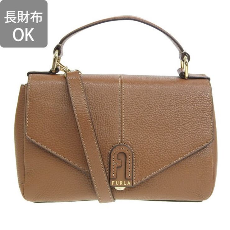 【極美品】FURLA DAFNE ハンドバッグ 2way フラップバッグ FURLA フルラ DAFNE TOP HANDLE バッグ 2WAY[品番：SESB0015035