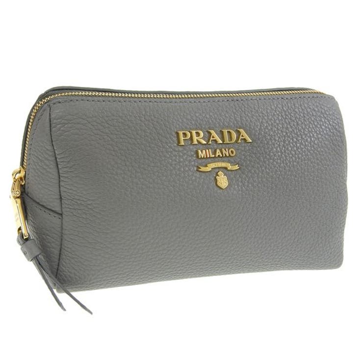 PRADA プラダ VITELLO DAINO レザー ポーチ[品番：SESB0015108