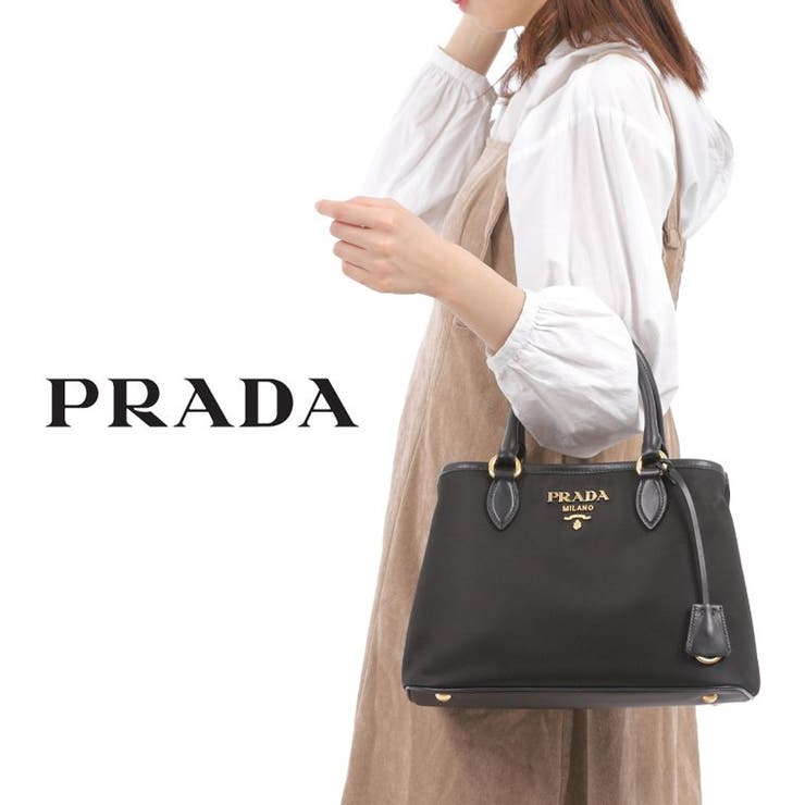 PRADA トートバッグ 2WAY ショルダー、ミラー付 PRADA プラダ 2way ショルダーバッグ[品番：SESB0006845]｜Riverall