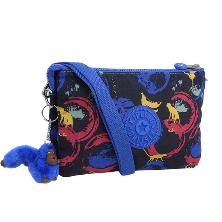 低価，2025 新品 未使用 キプリング KIPLING NEW SHOPPER ナイロン マルチカラー 総柄 2WAY 新品　KIPLING　総柄　2WAY　斜め掛けショルダー　ハンド　バッグ