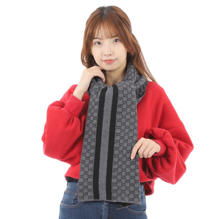 GUCCI グッチ GG ウール マフラー スカーフ[品番:SESB0005065