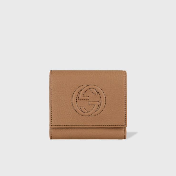GUCCI SOHOブラウン 三つ折り財布 GUCCI SOHOブラウン 三つ折り財布