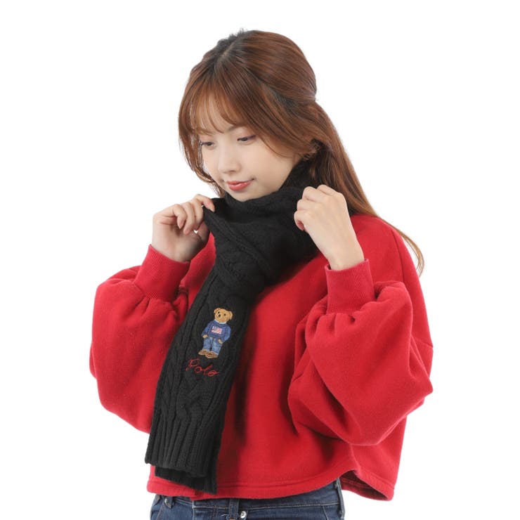 Lauren ポロ マフラー レディース POLO RALPH LAUREN ポロラルフローレン マフラー メンズ レディース グレー PC0743 021 CLASSIC GREY
