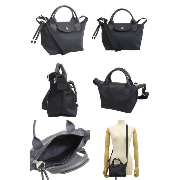 LONGCHAMP牛革 2WAY ショルダーバッグ Longchamp / ロンシャン 牛革 2WAY ショルダーバッグ ネイビー