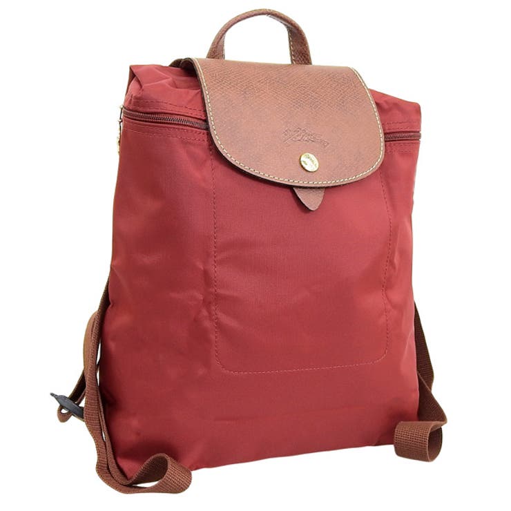 LONGCHAMP リュック ロゴ シルバー金具 レザー レッド系 Amazon.co.jp: [ロンシャン] リュックサック 1699 619 P20