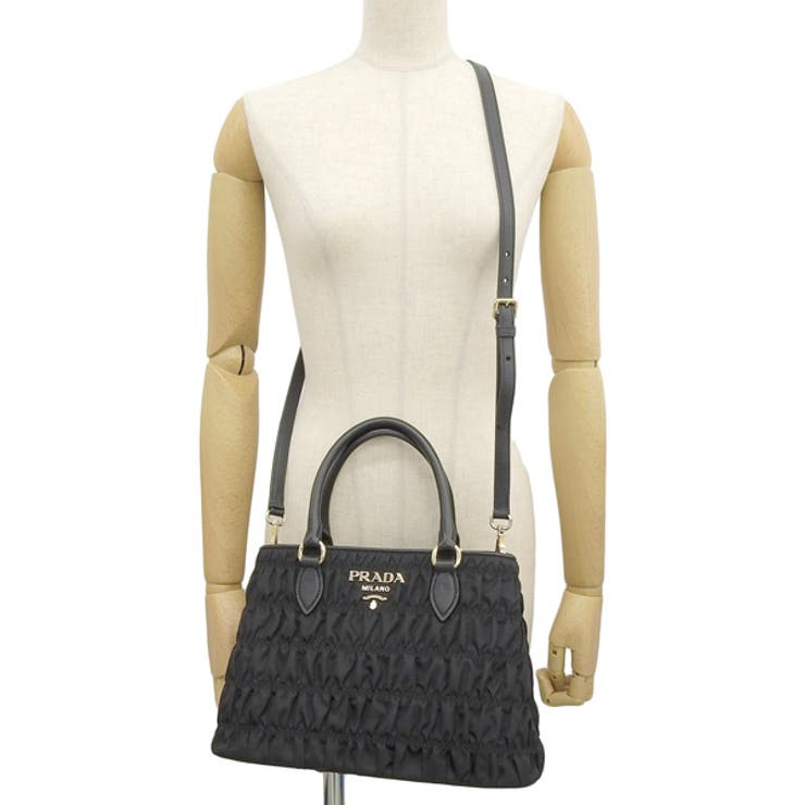 プラダ PRADA ☆プリーツレザー2WAYハンドバッグ - BORSA A MANO