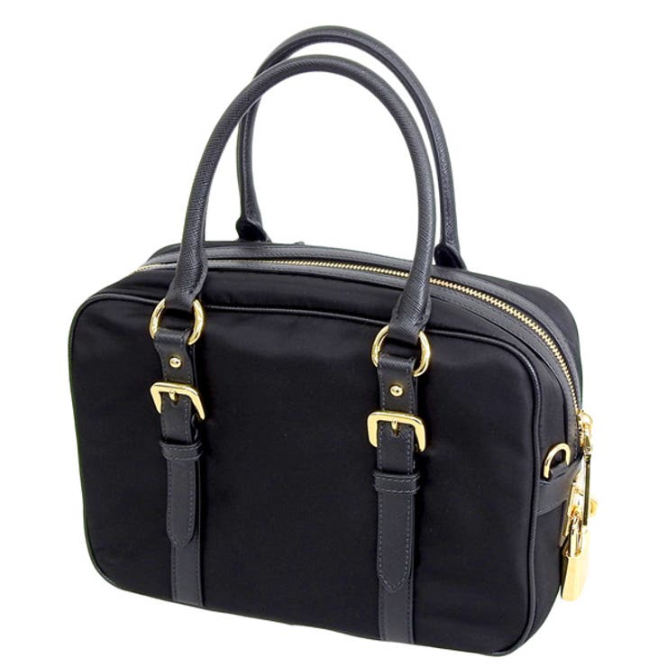 ☆良品・ギャランティ付☆PRADA SAFFIANO＋TESSUTOハンドバッグ 1bb088tesa-nero.jpg