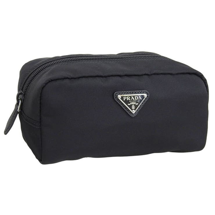 【ELLE GIRL掲載品】PRADA プラダ コスメ ポーチ 紺 PRADA 【数量限定セール】プラダ コスメポーチ 化粧ポーチ