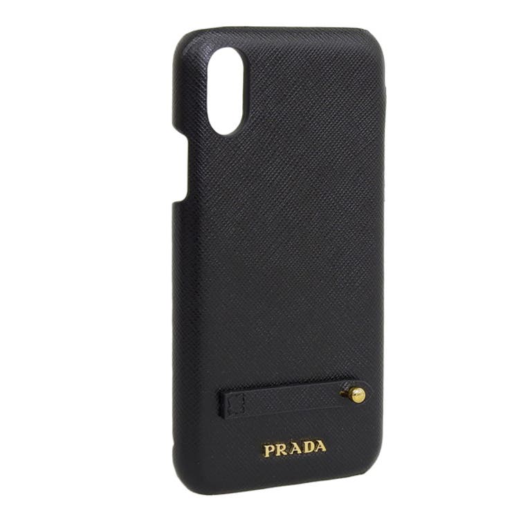 PRADA iPhone用ケース ブラック PRADA プラダ iPhone X/XS 携帯 スマホケース[品番：SESB0019522