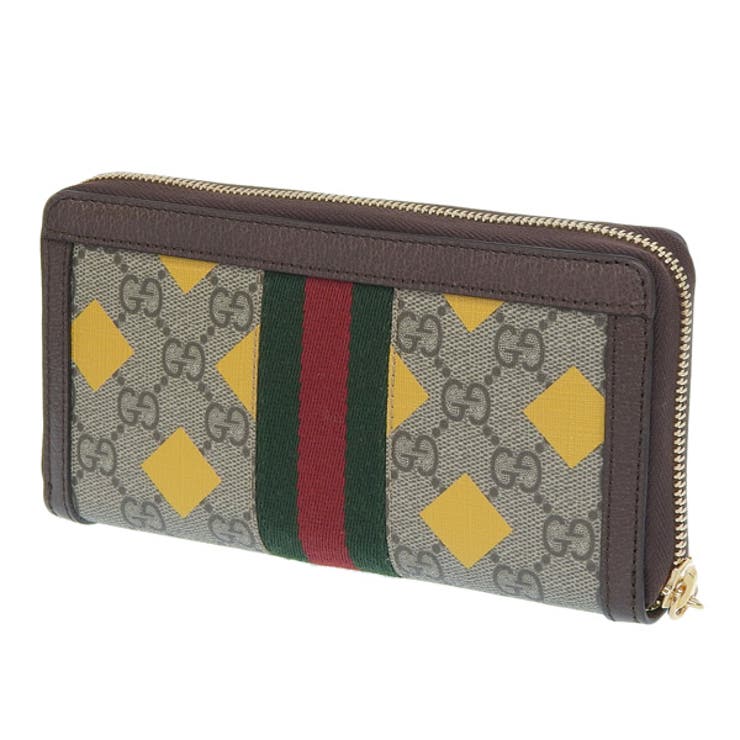 GUCCI グッチ OPHIDIA オフィディア ジップアラウンド 長財布