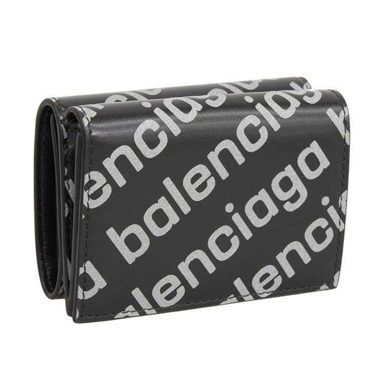 ★限界値下げ★ 新品　BALENCIAGA ロゴ 三つ折り財布