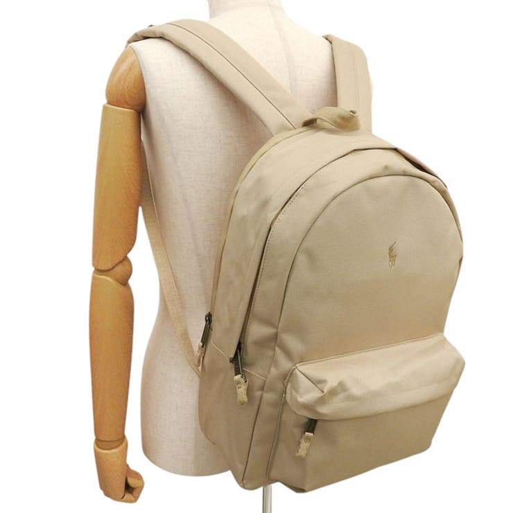 専用ラルフ ローレン リュック レザー キャンバス 総柄 ストライプ柄 ベージュ ラルフ ローレン リュック レザー キャンバス 総柄 ストライプ柄