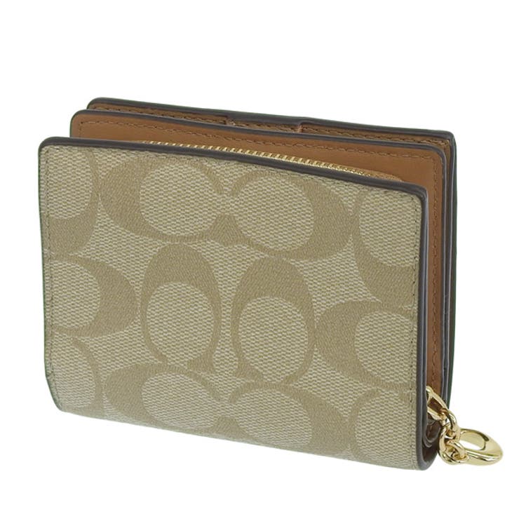 新品 コーチ COACH 2つ折り財布 SNAP WALLET カーキ Coach コーチ SNAP