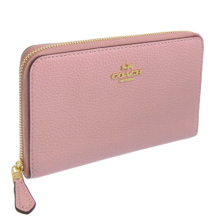 コーチCOACH長財布 新作 シグネチャー ラウンドファスナーパウダーピンク COACHコーチ シグネチャー ラウンドファスナー長財布 /パウダーピンク