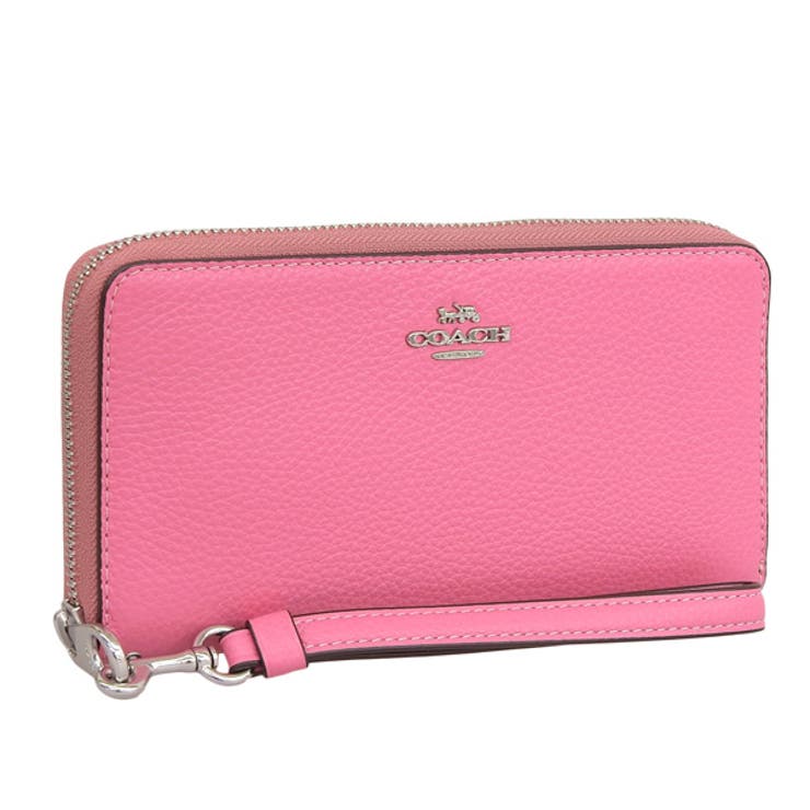 COACH ピンクリボン 長財布♡ 公式】コーチアウトレット | ロング ジップ アラウンド ウォレット