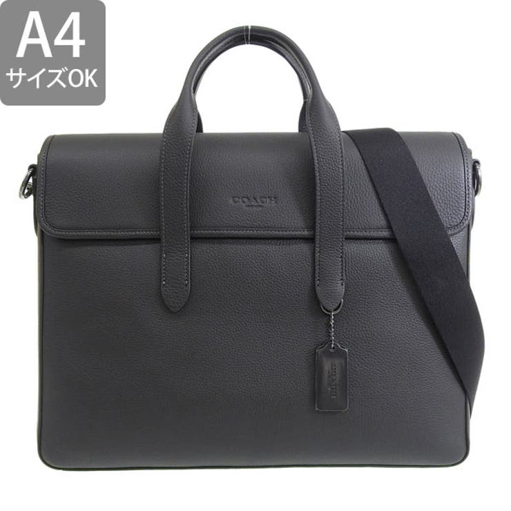 コーチ 58097ブラック 2way ビジネスバッグ ブリーフケース 保存袋付