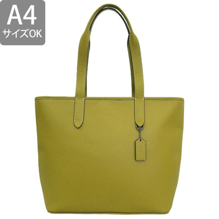 極美品✨ コーチ サリバン トートバッグ ビジネス A4 肩掛け レザー 黄色 COACH コーチ SULLIVAN サリバン トート バッグ A4可 レザー[品番
