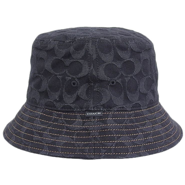 COACH コーチ シグネチャー シャンブレー バケット ハット M/L