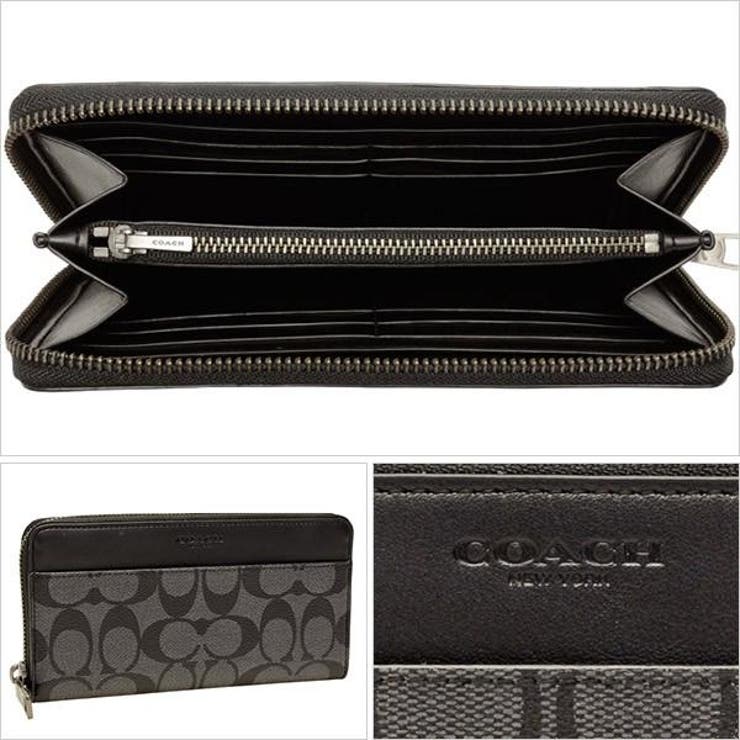 COACH コーチ 長財布 メンズ 二つ折り シグネチャー[品番