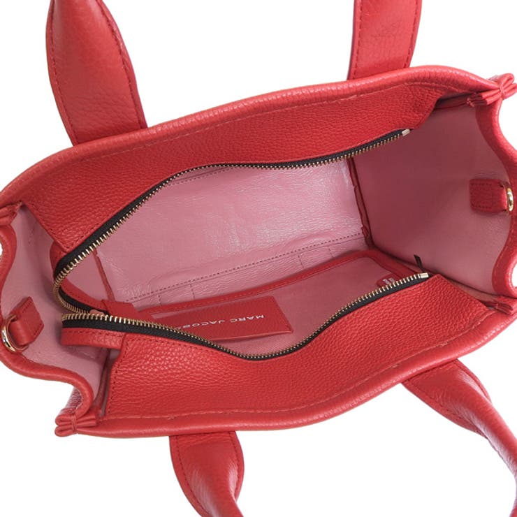 MARC JACOBS レザー ミニ トートバッグ TRUE RED 617 MARC JACOBS レザー ミニ トートバッグtrue red 617（ザ レザー