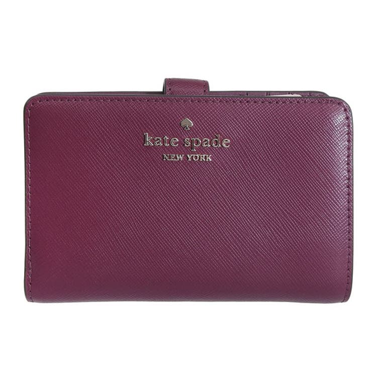 美品！ケイト・スペード二つ折り財布ゴールドKate spade くるい