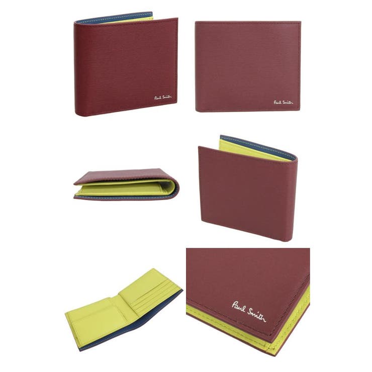 商品画像：ポールスミス Paul Smith 二つ折り財布 マルチストライプ 2