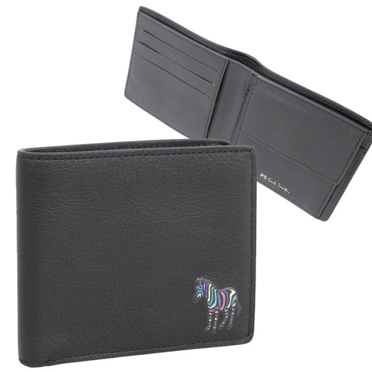 PAUL SMITH ポールスミス ZEBRA 二つ折り 財布 レザー[品番