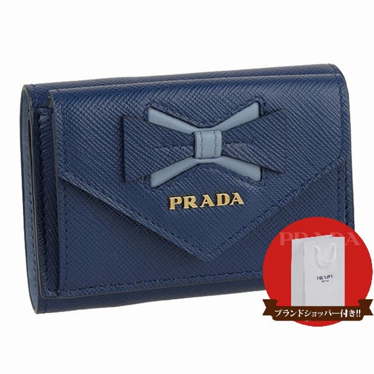 PRADA プラダ 三つ折り財布 リボン 財布[品番：SESB0011304]｜Riverall