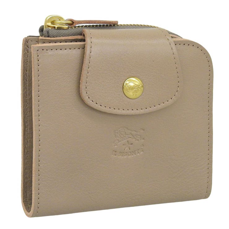 新品 イルビゾンテ 二つ折り財布 L字ファスナー 小銭入れ付き 折財布  