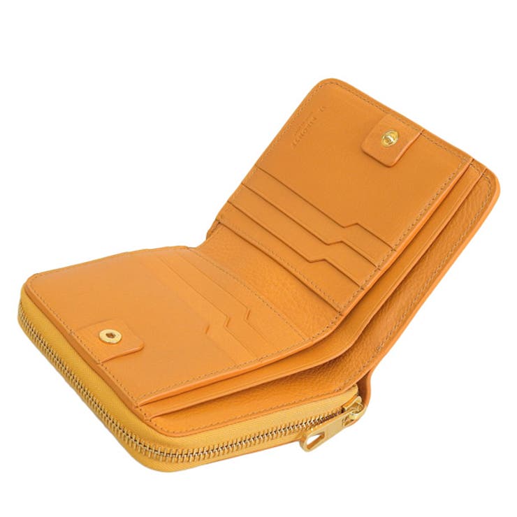IL BISONTE イルビゾンテ ラウンドファスナー 二つ折り 財布