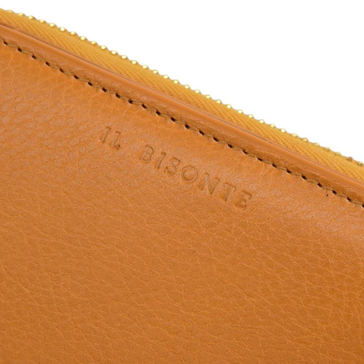 IL BISONTE イルビゾンテ ラウンドファスナー 二つ折り 財布