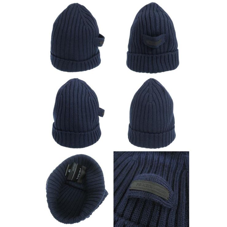 注目の PRADA プラダ ビーニー[品番：SESB0021387 ニット ウール 帽子