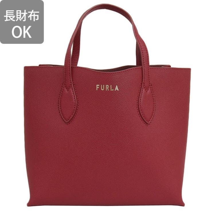 ✨良品✨ フルラ ハンドバッグ トートバッグ レザー 赤 肩掛け A4 大 