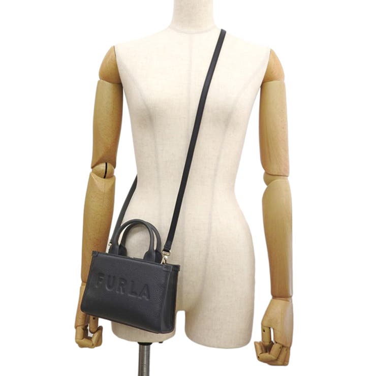 極美品✨フルラ レザー ハンドバッグ フロー ベルト シボ