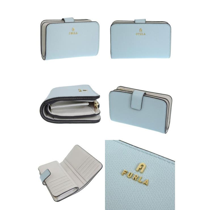 ♡ 美品❗️フルラ リボン付き 折り財布 ♡ フルラ FURLA 財布 三つ折り財布 折りたたみ財布 コンパクト財布 ミニ
