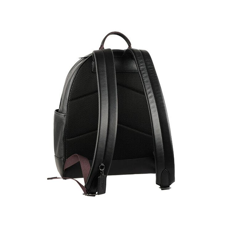 COACH コーチ リュック トンプソン ロゴ レザー A4可 メンズ ブラック