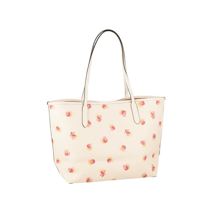 新品 新品 Coach コーチ ホワイト 花柄 トートバッグ レザー トートバッグ How To Boil Com