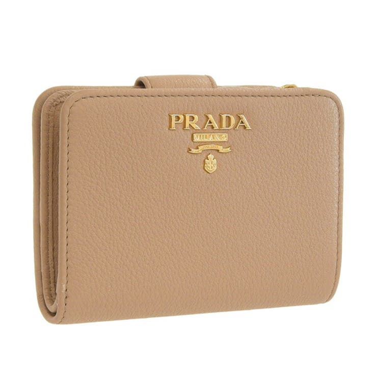 PRADA プラダ VITELLO GRAIN 二つ折り財布[品番：SESB0012577  
