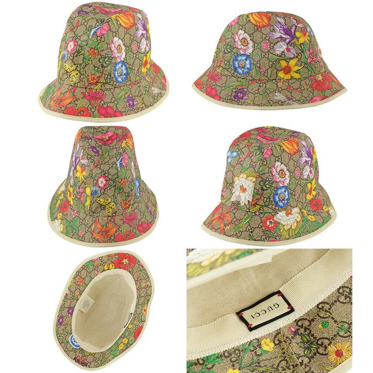 GUCCI グッチ GG SUPREME FLORA FEDORA[品番：SESB0010103]｜Riverall 