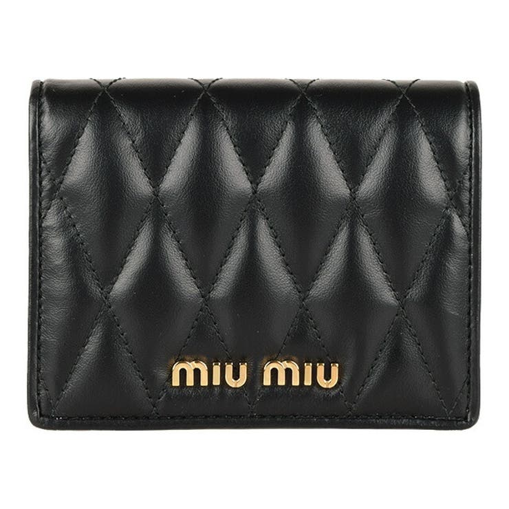 MiuMiu ミュウミュウ SOFT CALF 二つ折り財布[品番：SESB0011923