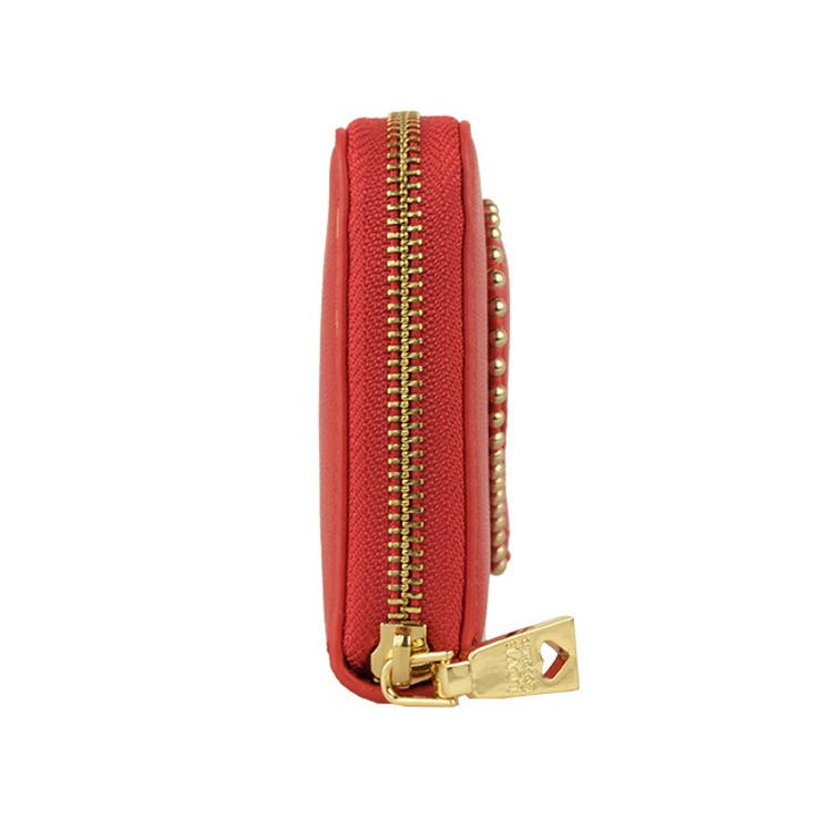LOVE MOSCHINO ラブモスキーノ ラウンドジップ 長財布 レッド LoveMoschino ラブモスキーノ ラウンド長財布[品番：SESB0010350