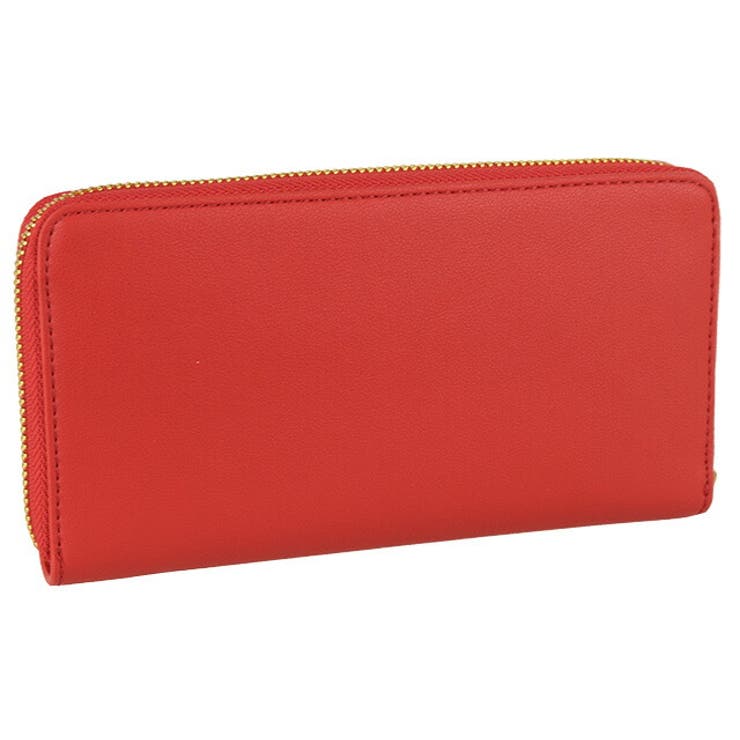 LOVE MOSCHINO ラブモスキーノ ラウンドジップ 長財布 レッド LoveMoschino ラブモスキーノ ラウンド長財布[品番：SESB0010350