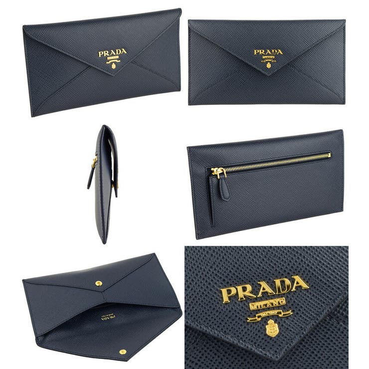 PRADA プラダ エンベロープ 二つ折り長財布[品番：SESB0009516