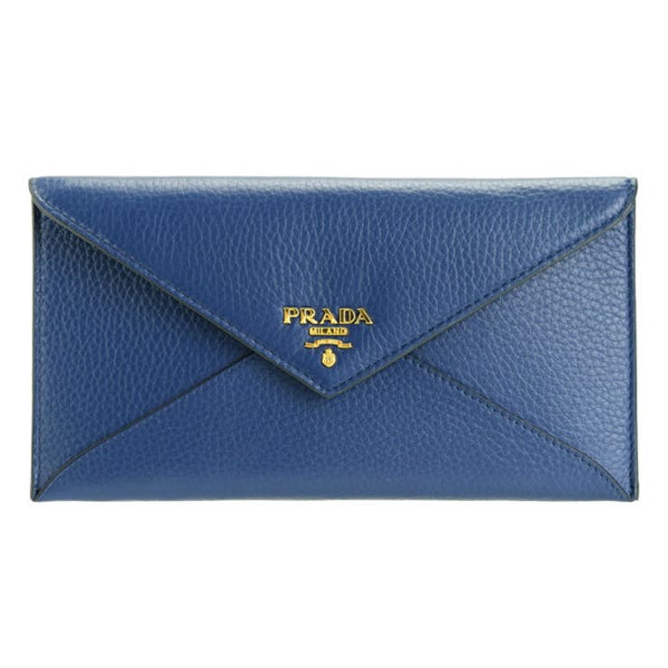 美品】PRADA プラダ 長財布 ヴィッテロ エンベロープ ブラウン プラダ