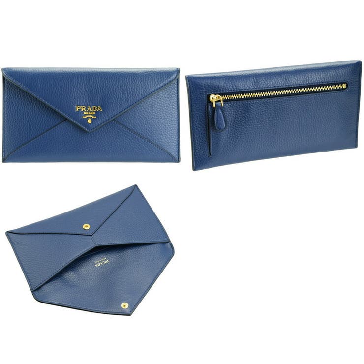 PRADA プラダ エンベロープ 二つ折り長財布[品番：SESB0010017