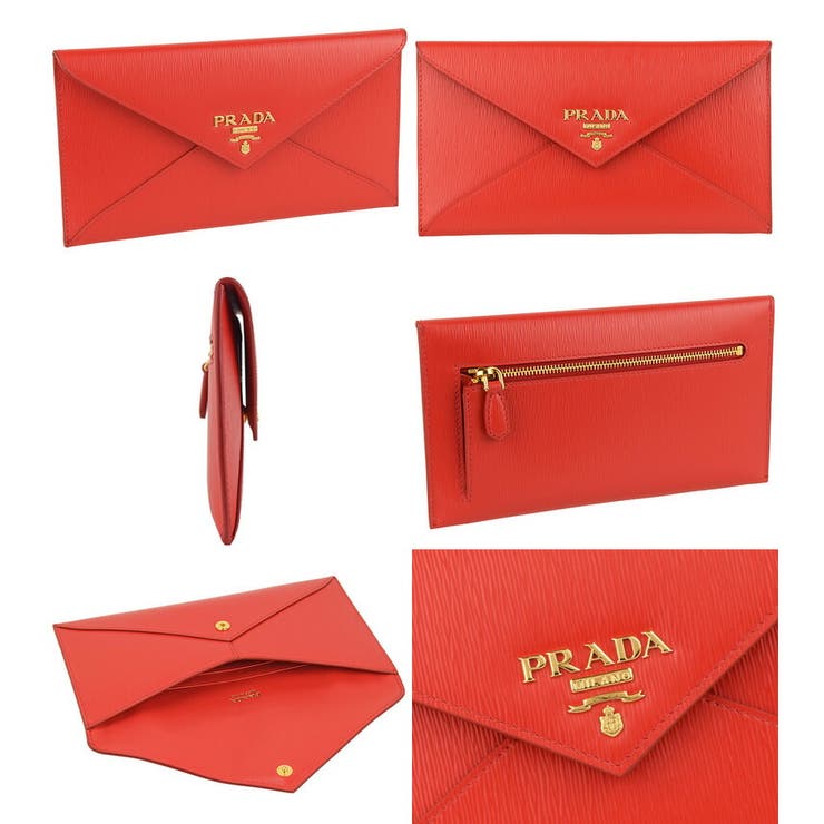 PRADA プラダ エンベロープ 二つ折り長財布[品番：SESB0009651