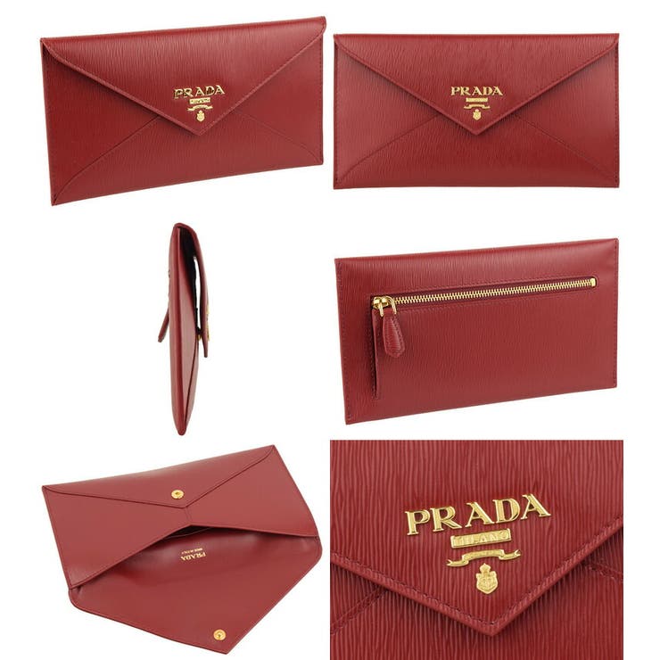 PRADA プラダ エンベロープ 二つ折り長財布[品番：SESB0009514
