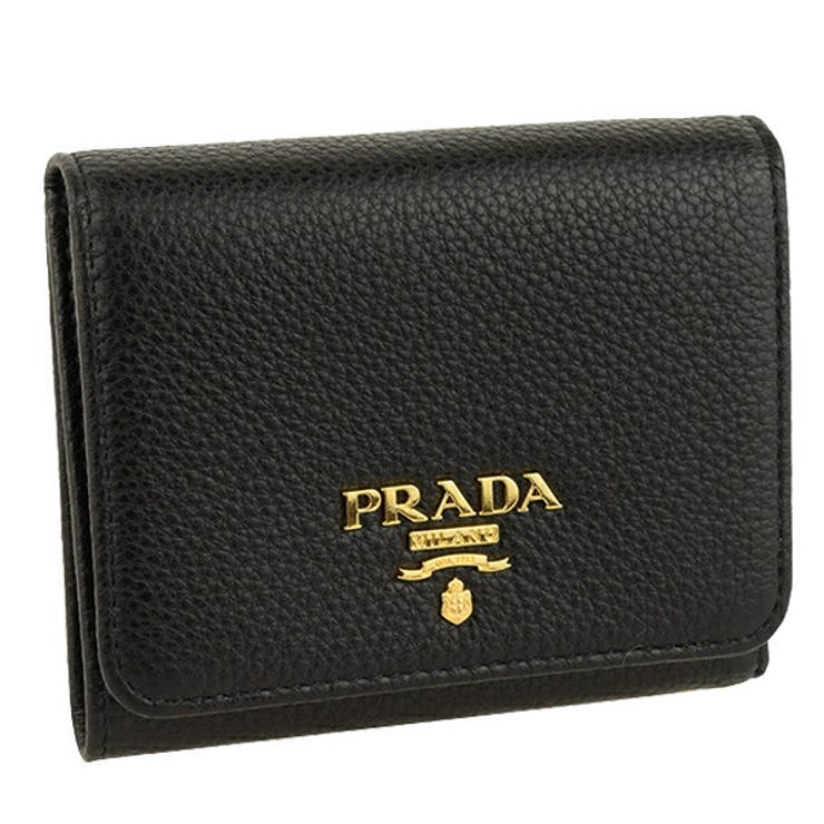 PRADA プラダ 三つ折り財布 1mh176vigr-nero-zz[品番：SESB0009525