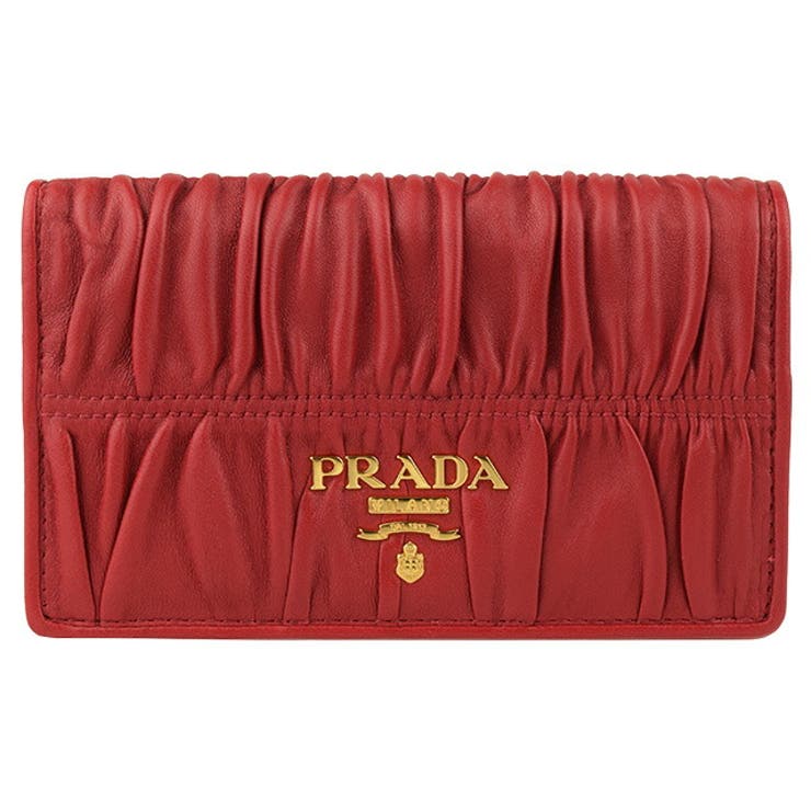 PRADA プラダ カードケース 二つ折り財布[品番：SESB0010023